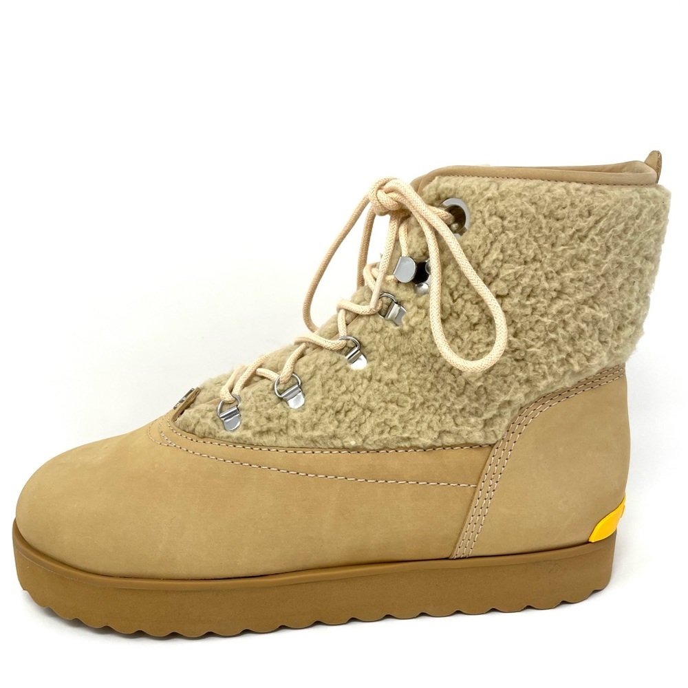 Larroude Cream Lace Up Boots - Picture 10 of 16